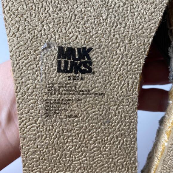 Muk Luks Size 8 Karina Slip On Espadrille Flats Boho Canvas Shoes Spring Summer - Picture 13 of 13